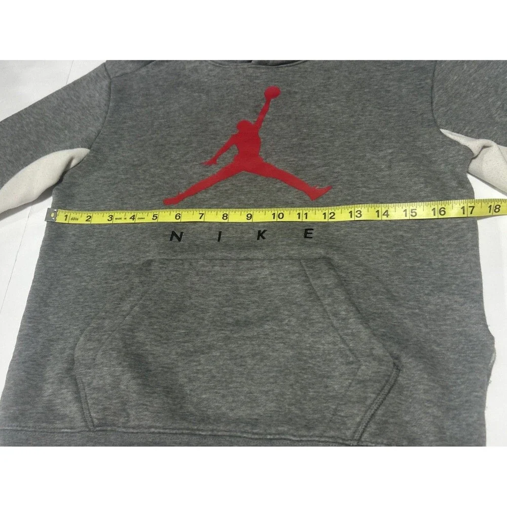 Nike Air Jordan Jumpman Heather Gray Pullover Hoodie Kids Youth Size Medium